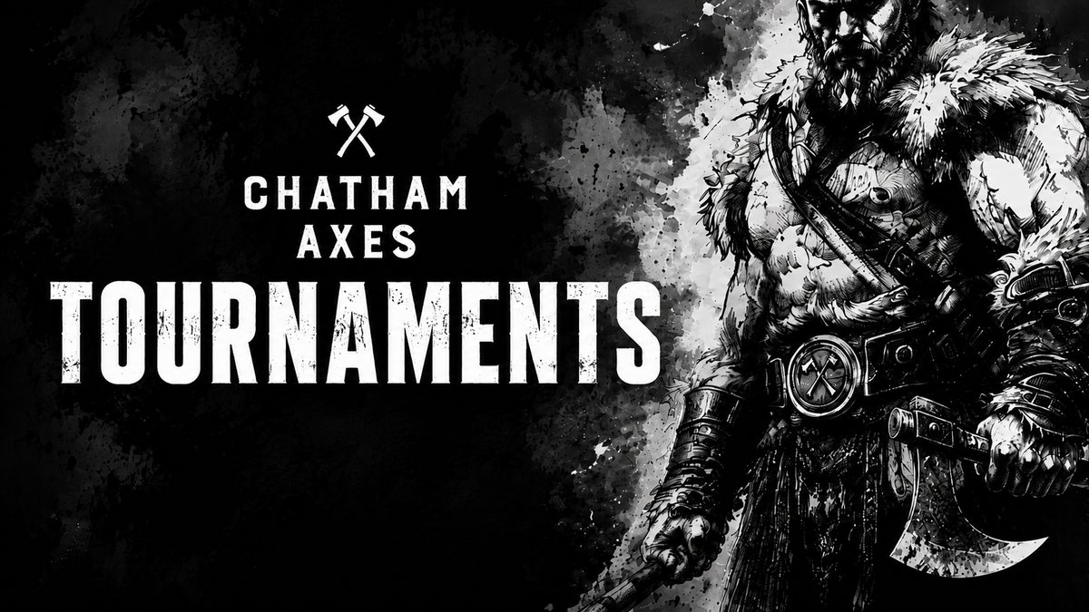 Chatham Axes Tournaments. A Viking warrior ready for battle